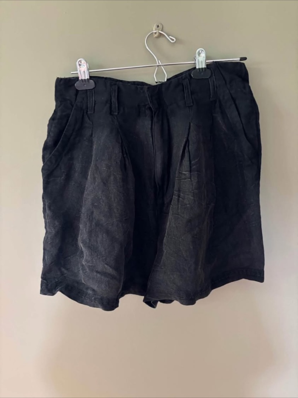 NWT Black Linen “Calla” Free People Shorts